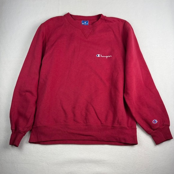 Champion Other - Vintage Champion Sweatshirt Large Red Script Logo Made in USA Crewneck 90s
